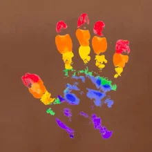 LGBT hand print