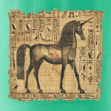 Egyptské hieroglyfy jednorožec