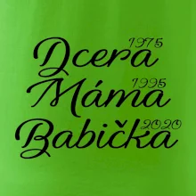Dcera, máma, babička - vaše ročníky