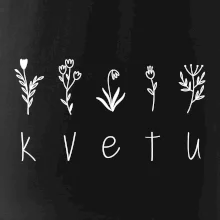 Kvetu - Nápis s květinami