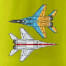 Mig 29 Fulcrum ze spoda a ze zhora