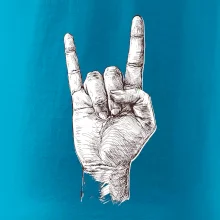 Rocková ruka kreslená