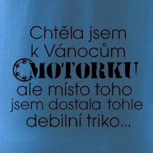 Chtěla jsem dostat motorku - Vánoce