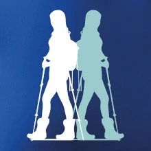 Nordic walking figury - žena