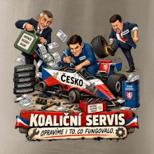 Macinka opravuje závodní auto ČESKO