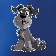 Knírač kreslený sedící