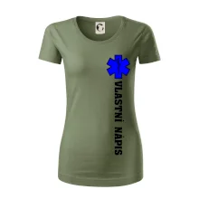 Hvězda života - vlastní nápis vpředu a vzadu