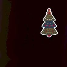 Folklor na prsu vánoční stromek