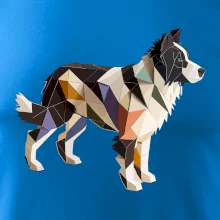 Border colie slepená z papíru