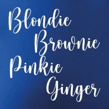 Párové mikiny - Nejlepší kámošky - barva vlasů (Velký nápis a vaše jména na rukávu)