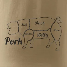 Prase nákres rozřezání