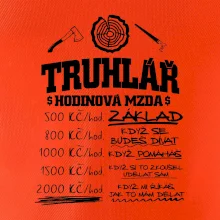 Hodinová mzda truhlář