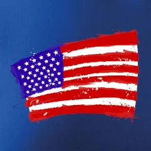 Americká vlajka ohnutá