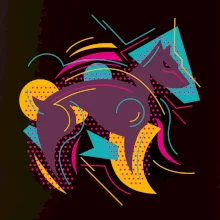 Pes abstrakce hubený