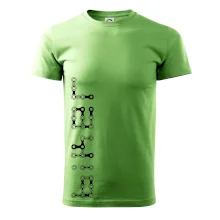 Biker nápis na výšku řetěz