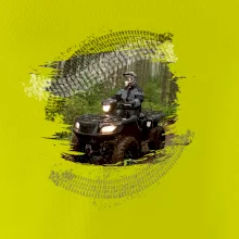 ATV čtyřkolka v lese