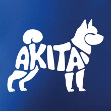 Akita Inu - Nápis v těle