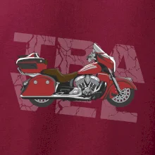 Cestovní motorka Amerika červená