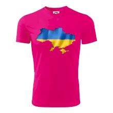 Ukrajina vlajka mapa