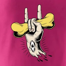 Rocková ruka kost a oko