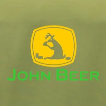 John Beer jelen s pivem