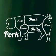 Prase nákres rozřezání