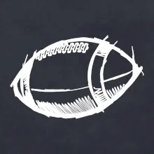 Americký fotbal míč skica