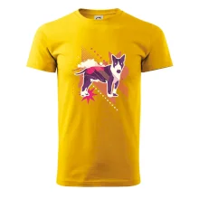 Pes abstrakce fialový