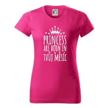 Princesses are born in (vlastní nápis měsíc narození)