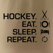 Pozemní hokej eat sleep repeat