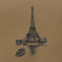 Eiffelovka s loďkou
