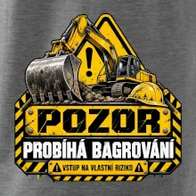 Pozor probíhá bagrování vstup na vlastní riziko