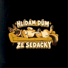 Hlídám dům ze sedačky - vlčák