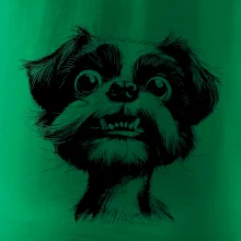 Černobílá karikatura Ši-tzu