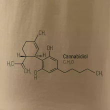Molekulární struktura CBD (Canabidiol)