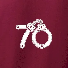 Narozeninové tričko pro policajta - pouta 70