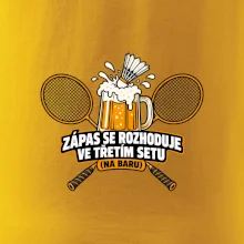 Badminton třetí set na baru