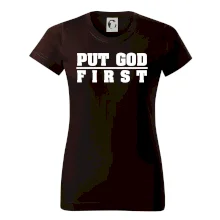 Put God first tlustý nápis