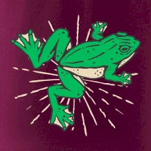 Žába zelená kreslená