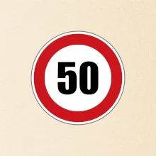 Dopravní značka - omezení rychlosti 50
