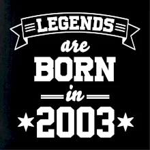 Legends are born in 2003