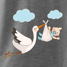 Čáp čekáme miminko - kluk