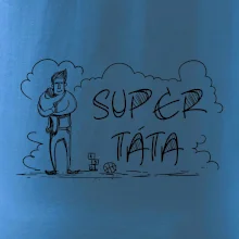 Kreslený nápis super táta