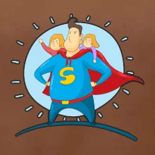 Táta superman - holka a holka