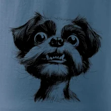 Černobílá karikatura Ši-tzu