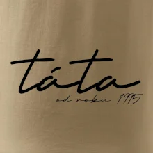 Psací nápis táta s ročníkem