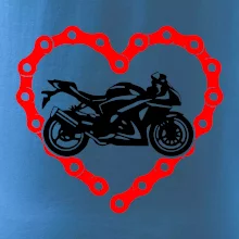 Moto srdce řetěz - supersport