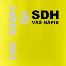 SDH REFLEXNÍ nápis (oheň, firesport, název sboru - vlastní nápis)