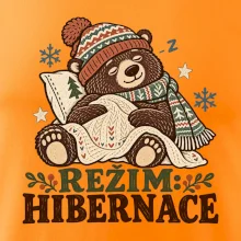 Rodinná vánoční trička - Režim hibernace zimní medvěd táta