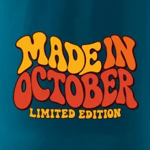 Made in october limited edition retro vlnité písmo